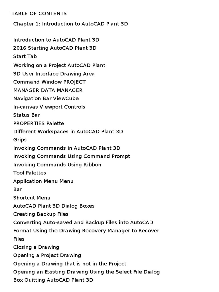 AUTOCAD PLANT 3D TUTORIAL PDF FREE DOWNLOAD 2020 visual data 7