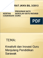 Kertas Cadangan Kreativiti Dan Inovasi Menjulang Pendidikan Sarawak