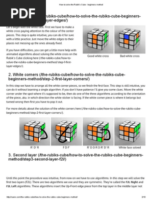 How to Solve a Rubik's Cube (Beginner's Method)