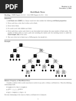 Red-Black Trees: CS231 Algorithms Handout # 21 Prof. Lyn Turbak November 2, 2001 Wellesley College