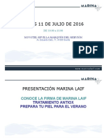 Presentacion Sevilla Marina Laif
