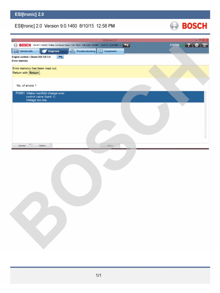 Isuzu Dmax ITEQ P0661 | PDF