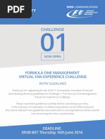 The F1® Connectivity Innovation Prize Challenge 1 Brief