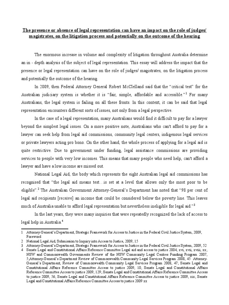 Access to justice examples picture