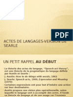 Actes de Langages-Version de Searle