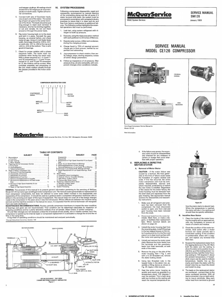 Mcquay CE126 Teardown