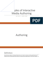 principles of interactive media authoring
