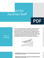 Report For Aardman Staff