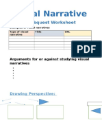Visual Narrative: Webquest Worksheet