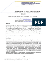 Solar Plant Heliostats Spacing Effect On Time Dependent Lift and Drag Forces Due To Wind Loads277