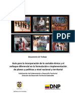 CARTILLA VARIABLE ETNICA V 30 ABRIL 2012 ENFOQUE DIFERENCIAL EN PLANES Y POLITICAS NACIONAL Y TERRITORIAL