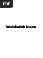 Technical Aptitude Questions