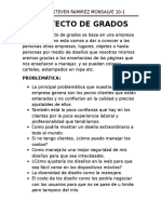 Planteamiento sobre la problemática del Proyecto de Grado