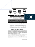 Installation and Instruction Manual: Magnet Mounting