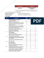 Programmable Logic Controller- Syllabus