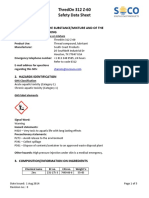 Thredon 312 Z-60 Safety Data Sheet: 1. Identification of The Substance/Mixture and of The Company/Undertaking