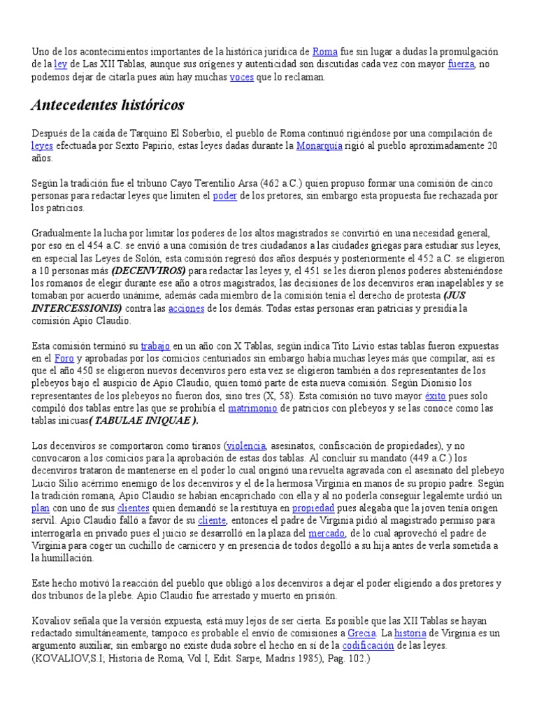 12 Tablas Del Derecho Romano Roma antigua Propiedad Prueba