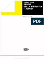 GARIN, Eugenio. Storia Della Filosofia Italianna. Volume Secondo