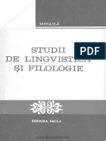 Mihăilă Gheorghe  - Studii de lingvistică şi filologie.pdf