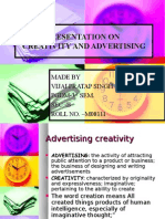 Presentation On Creativity and Advertising