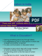 Education in India: by Ankur Sahani