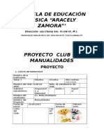 Proyecto Del Club - Manualidades