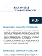 Reacciones de Disolución-Precipitación PDF