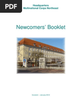 Download Newcomers Booklet January 2013 by Headquarters Multinational Corps Northeast SN31539247 doc pdf