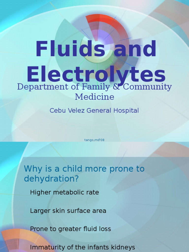 Pediatric Fluid and Electrolyte Management | PDF | Diarrhea | Dehydration