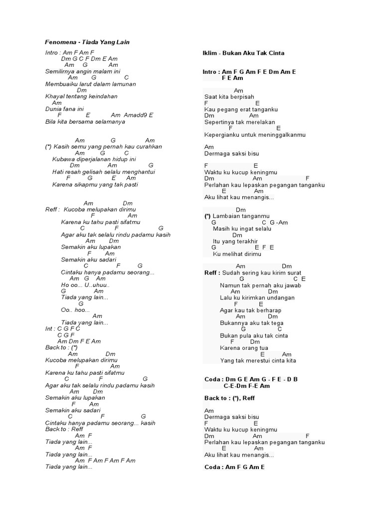 Chord Gitar Surat Undangan Chord Lagu Blog