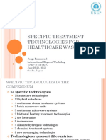 Specific Treatment Technologies For Healthcare Waste