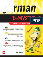 German Demystified - Self Teaching Guide, E. Swick