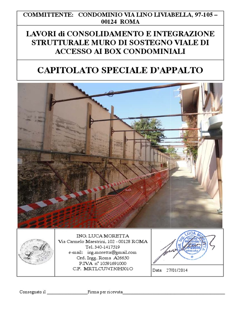Capitolato Speciale D'appalto PDF | PDF