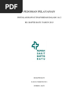 Download Pedoman Pelayanan IRNA Bedah Dalam 1  2 by dari SN315412013 doc pdf