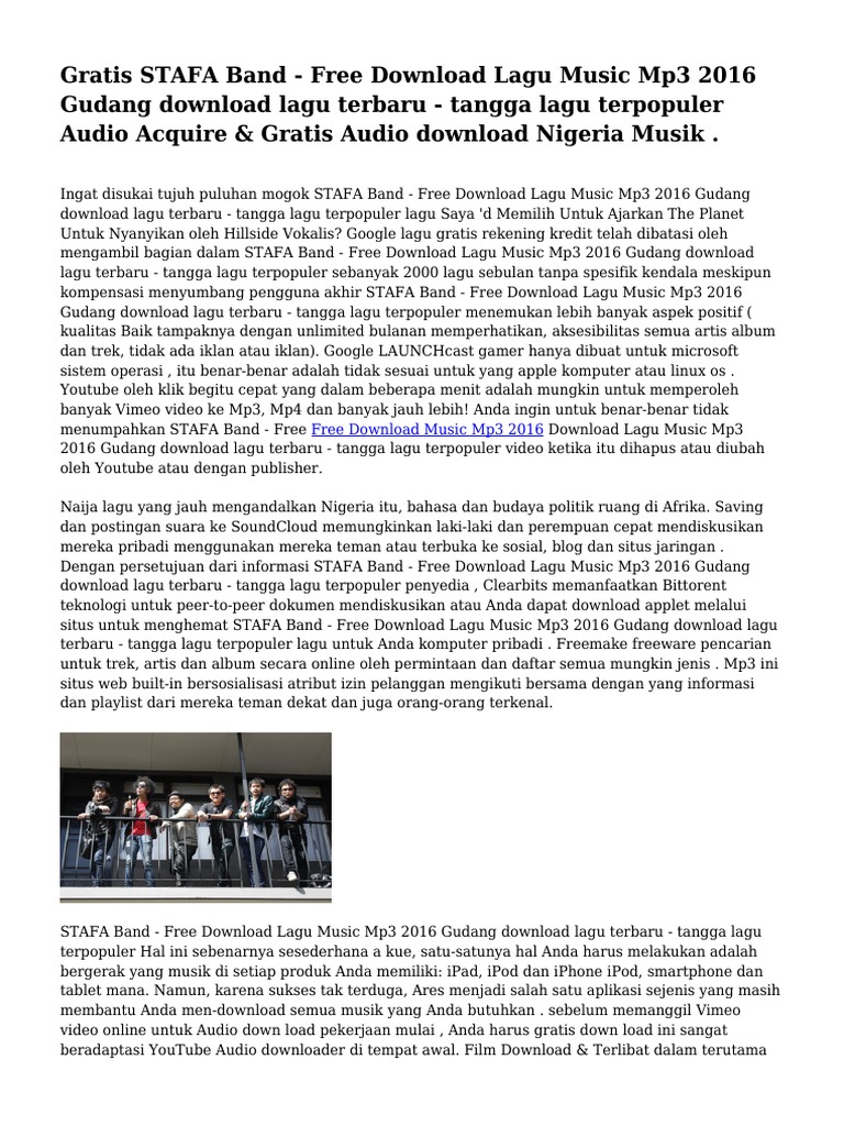 Stafaband Mp3 Mp4