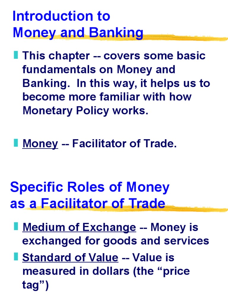 ECN 102 (8), Introduction To Money and Banking Credit (Finance) Money