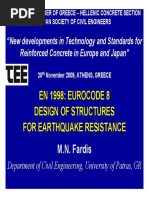 En 1998 - Eurocode 8 Design of Structures Design of Structures For Earthquake Resistance For Earthquake Resistance