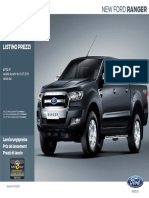 Ford New Ranger - Preisliste