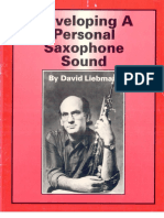 David Liebman - Developing a Personal Saxophone Sound