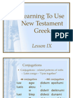 Greek Lesson 9 Part 1