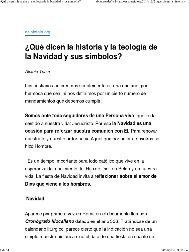 Historia y teología de la Navidad | PDF | Reyes Magos | Navidad