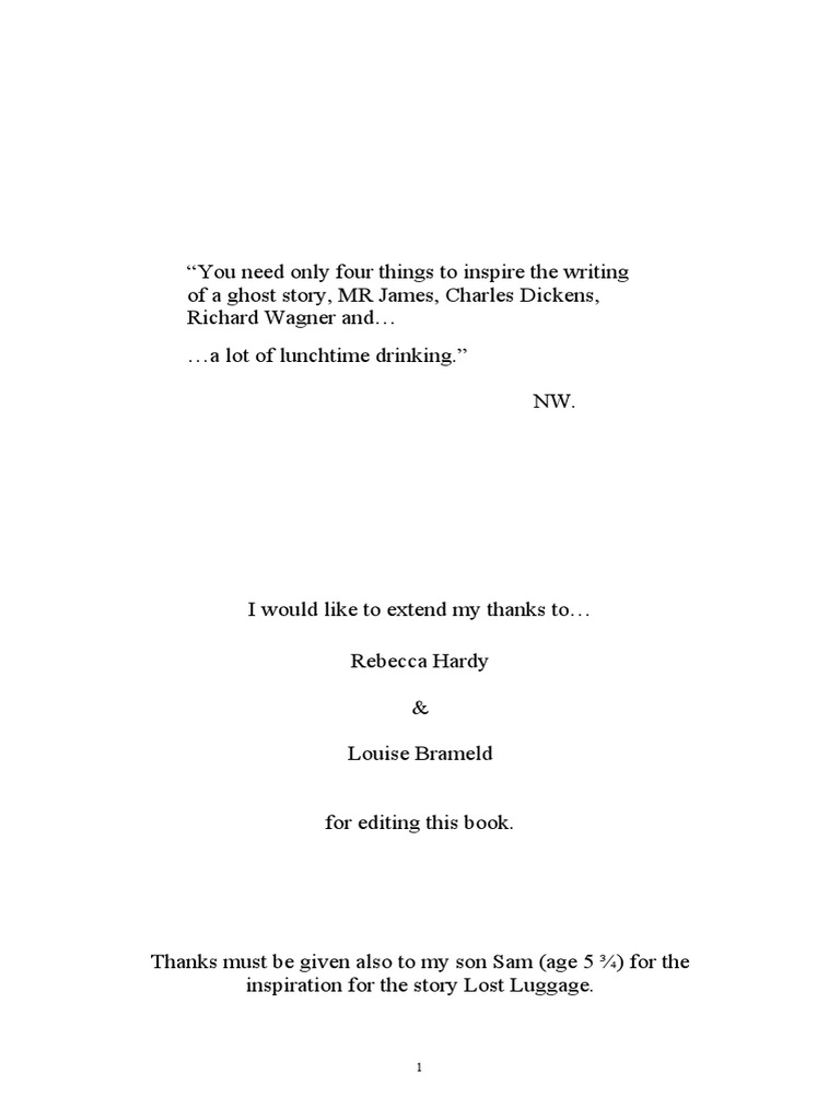 A Collection of Ghost Stories - Vol. 1 PDF | PDF | Pub | Tavern