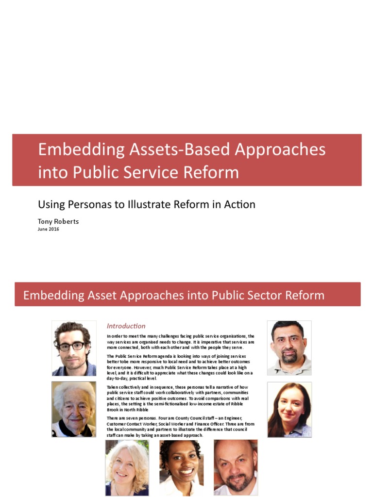 Asset-Based Approaches in Public Sector Reform | PDF | Business | Business