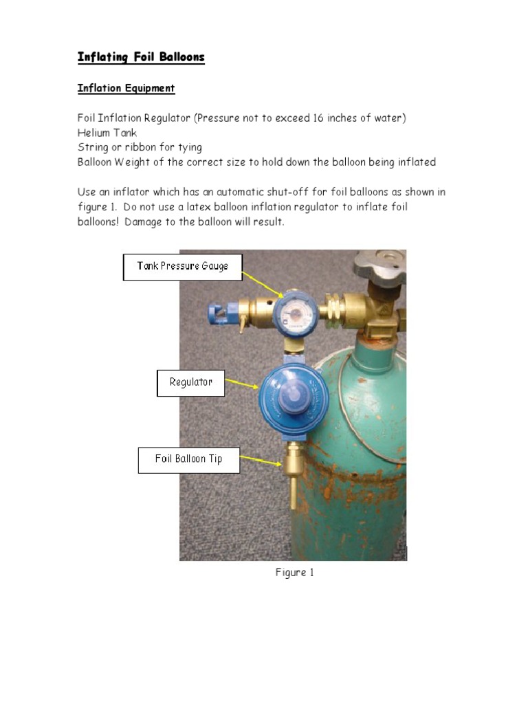 Foil Balloon Inflation Guide | PDF | Balloon | Helium