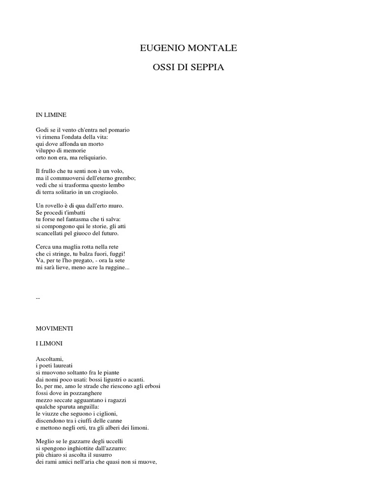 Ossi Di Seppia PDF