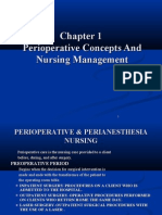 Perioperative Concepts and Nursing Management