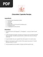 Download Chocolate Cupcake Recipe by Sweetopia Net SN31543999 doc pdf