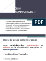 Clasificación Actos Administrativos
