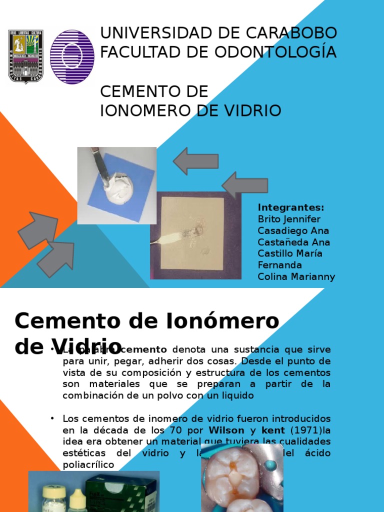 Ionomero de Vidrio en Odontología: Usos y Propiedades | PDF | Diente