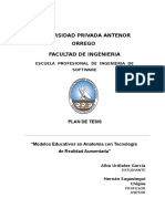 Modelo de Plan de Tesis - Realidad Aumenta Aplicada A La Educacion